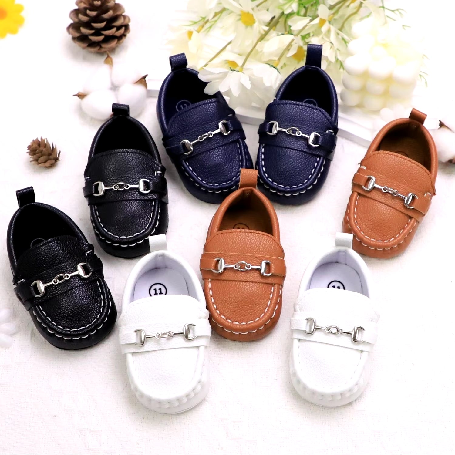 Neutral Baby Casual Shoes anti Slip and Soft for Boys and Girls Sports Shoes for Newborns Shallow Mouth First Time Baby Stroller